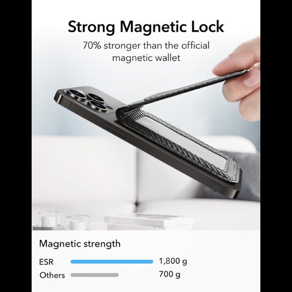 ESR Magnetic Wallet, Compatible with MagSafe w/ Adjustable Stand. - Picture 2 of 6